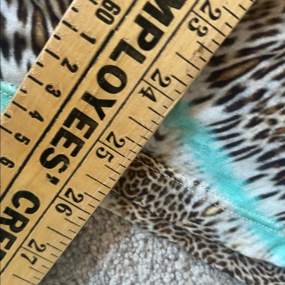 Milly Chevron Leopard Print Top Size Medium - Picture 8 of 9